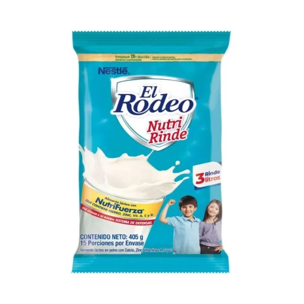 Leche en Polvo El Rodeo Nutri Rinde 405 grs
