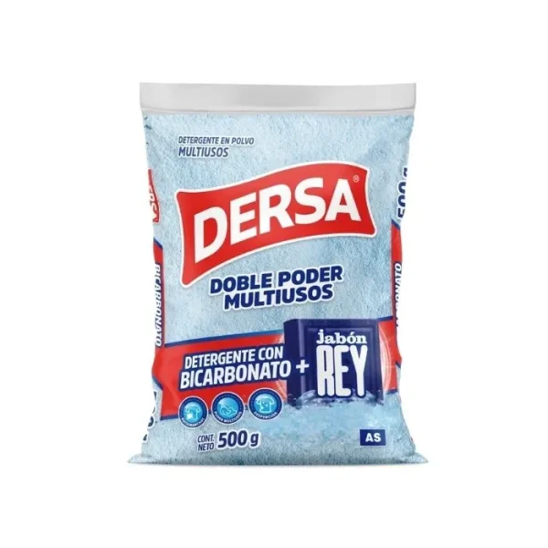Detergente en Polvo Bicarbonato + Jabón Rey Dersa 500 grs