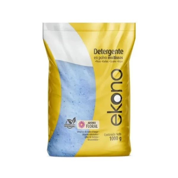 Detergente en Polvo Ekono Floral x 1000 grs
