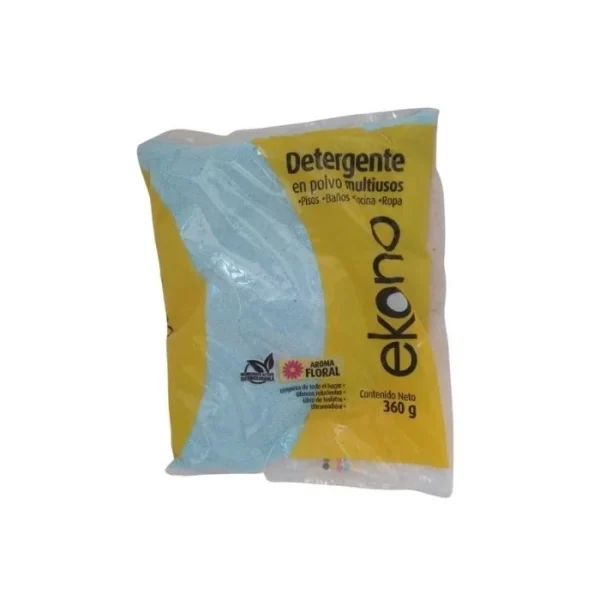 Detergente en Polvo Ekono Floral x 360 grs