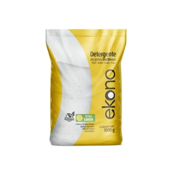 Detergente en Polvo Ekono Limon x 1000 grs