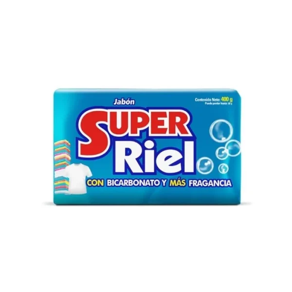 Jabón Super Riel Azul 400 grs