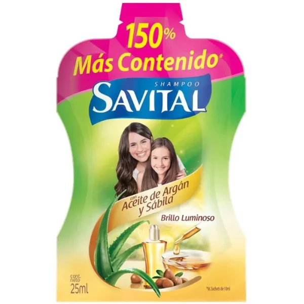 Acondicionador Savital con Aceite de Argán Sachet