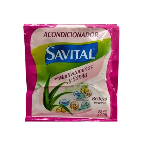 Acondicionador Savital con Multivitaminas y Sábila Sachet