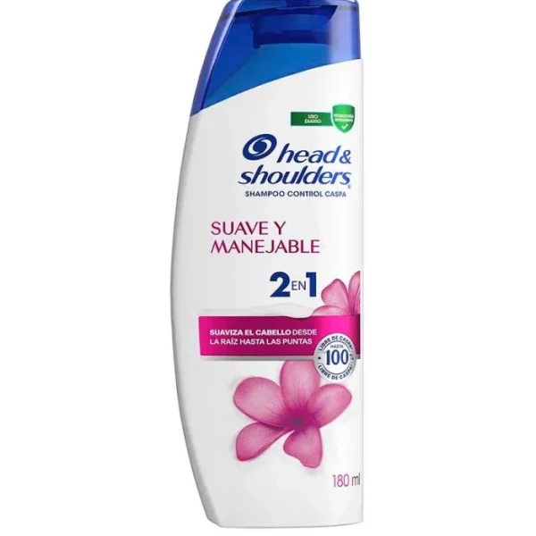 Shampoo H&S Suave y Manejable (180 ml)