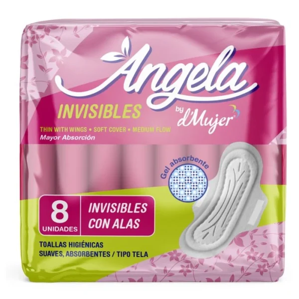 Toalla Higienica Angela Invisibles 8 Und