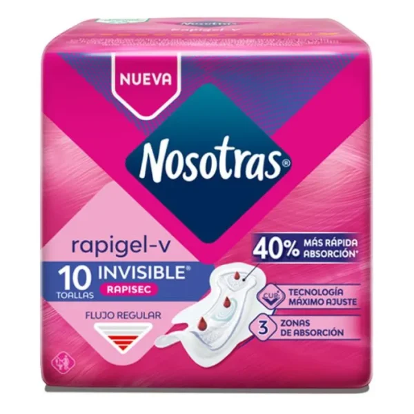 Toallas Nosotras Invisible Rapigel