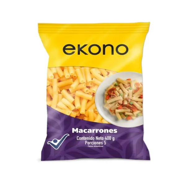 Pasta EKONO Macarrones 400 grs