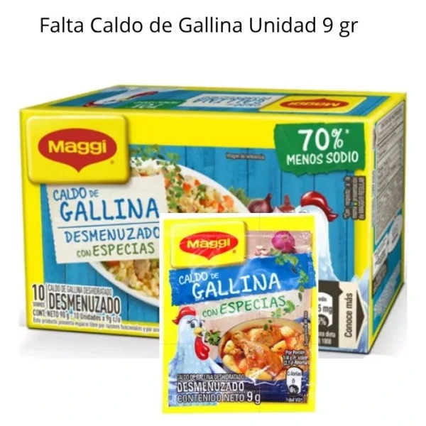Caldo de Gallina Completísimo Desmenuzado 9 gr