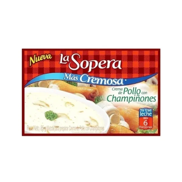 Crema de Pollo con Champiñones La Sopera 85 grs