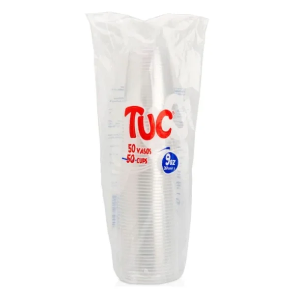 Vaso Plástico TUC 9 oz Paquete x 50 und