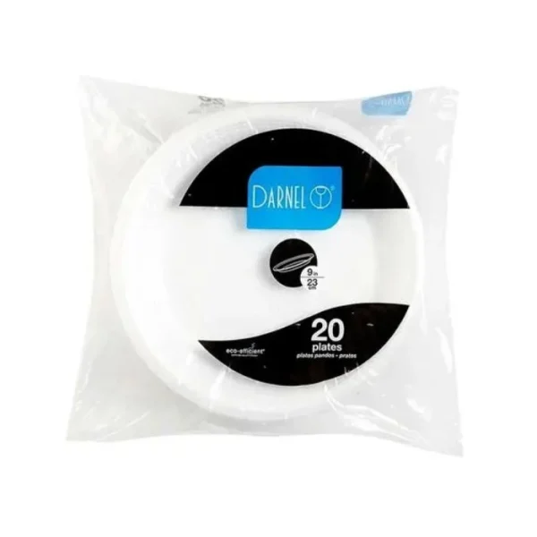 Plato Pando Darnel 26 cm Paquete x 20 und