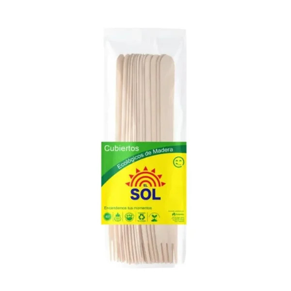 Tenedores Ecológicos de Madera 20 und